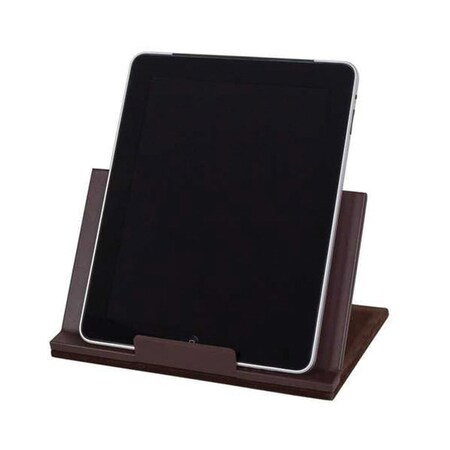 Dacasso Classic Leather Tablet Stand-Chocolate Brown AG-3450